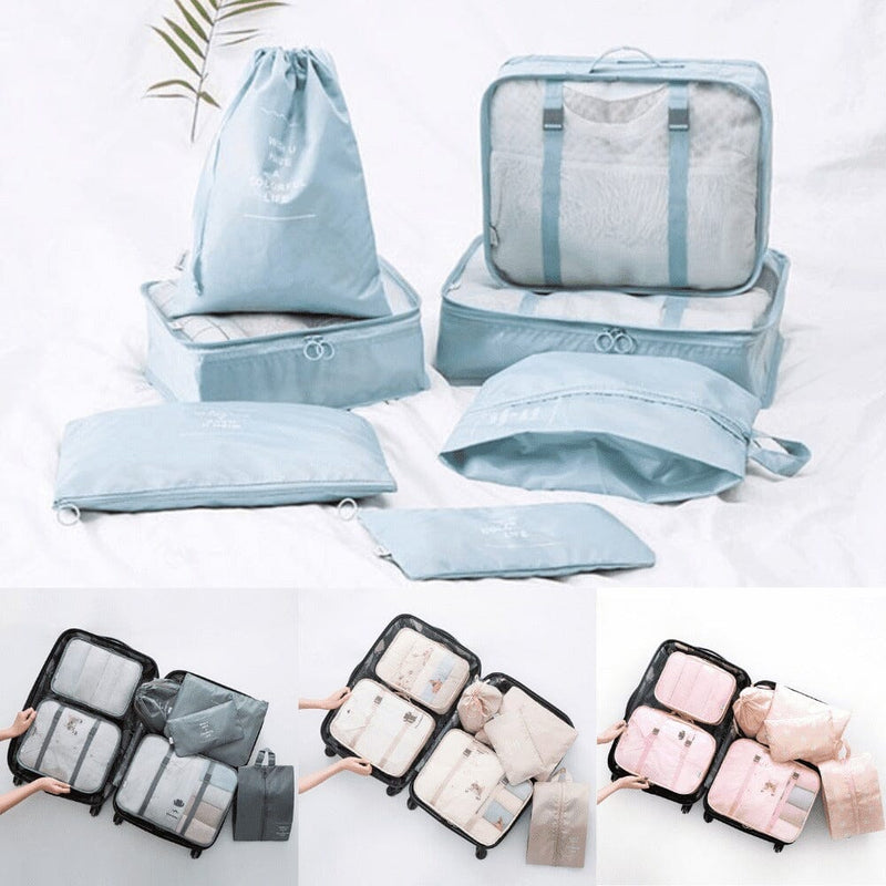 Kit 7 Bolsas Organizadoras Para Mala de Viagem STORAGE BAG - [PAGUE 4 LEVE 7 - SUPER PROMOÇÃO POR TEMPO LIMITADO] Direct Ofertas 